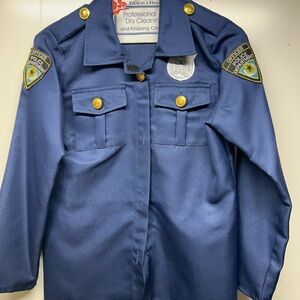 Kids Police Officer Costume Jacket - Navy Blue